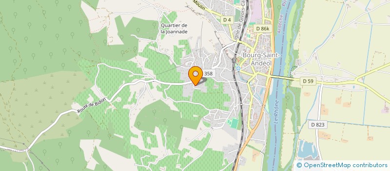 localisation de l'entreprise 805 172 228   SAINT-JUST-D'ARDECHE