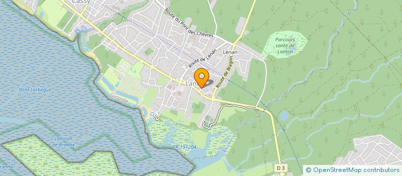 localisation de l'entreprise 805 182 987   LANTON