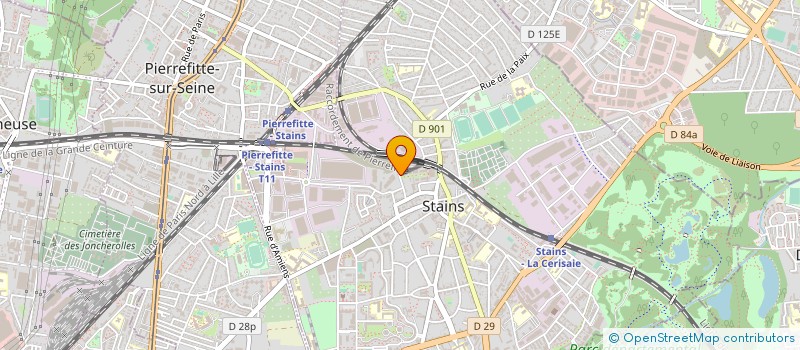 localisation de l'entreprise 805 209 608 à STAINS