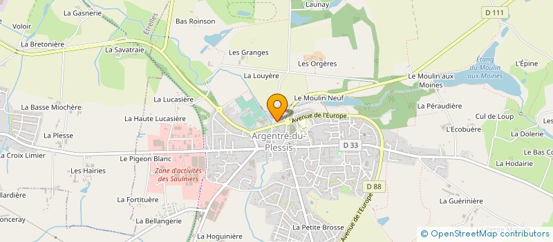 localisation de l'entreprise 805 275 005   ARGENTRE-DU-PLESSIS