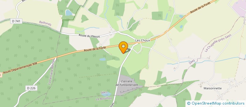 localisation de l'entreprise 807 401 617 à SEES