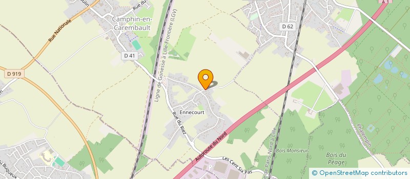 localisation de l'entreprise 807 536 842  à CAMPHIN-EN-PEVELE