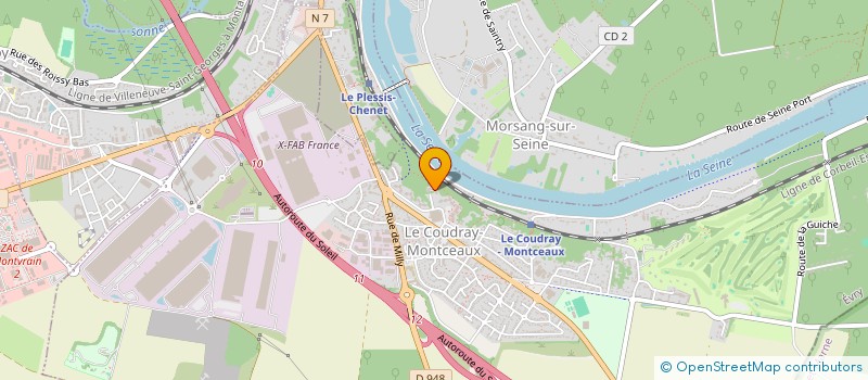localisation de l'entreprise 807 587 514 à MENNECY