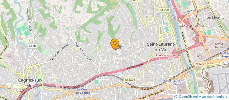 localisation de l'entreprise 807 602 966   CAGNES-SUR-MER