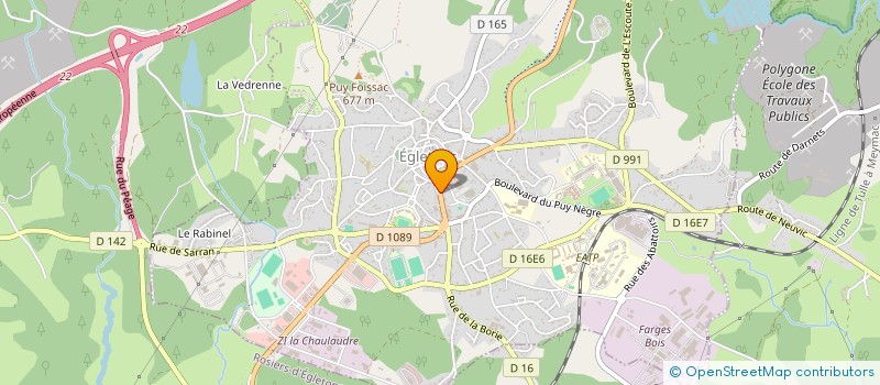 localisation de l'entreprise 807 646 385   EGLETONS