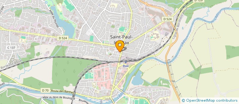localisation de l'entreprise 807 666 649 à SAINT-PAUL-LES-DAX