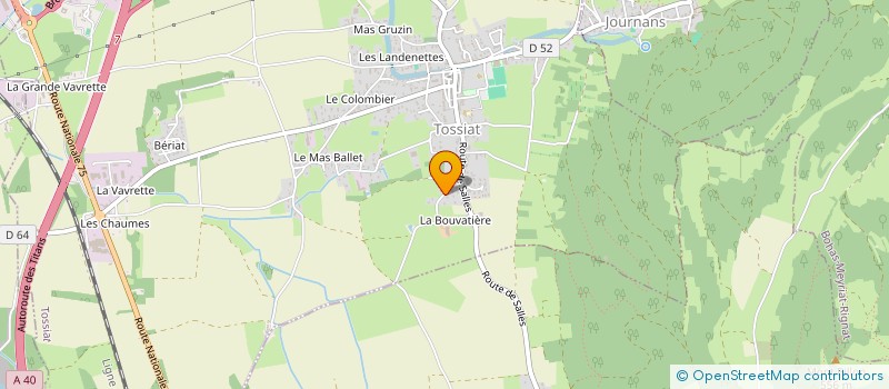 localisation de l'entreprise 807 691 779   TOSSIAT