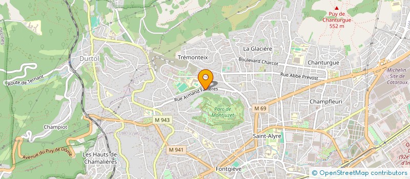 localisation de l'entreprise 807 704 655   CLERMONT-FERRAND