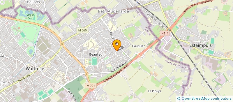 localisation de l'entreprise 807 707 930   HALLUIN