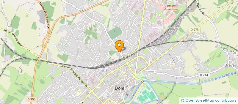 localisation de l'entreprise 807 724 596  à DOLE