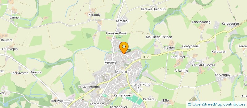 localisation de l'entreprise 807 756 572   MILIZAC-GUIPRONVEL