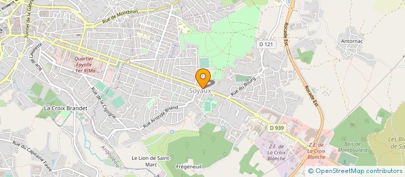 localisation de l'entreprise 807 769 237   SOYAUX