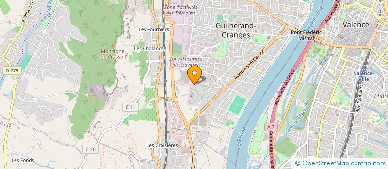 localisation de l'entreprise 807 831 433   GUILHERAND-GRANGES