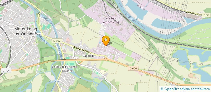 localisation de l'entreprise 807 890 967   MORET-LOING-ET-ORVANNE