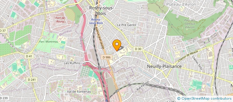 localisation de l'entreprise 808 005 284 à ROSNY-SOUS-BOIS