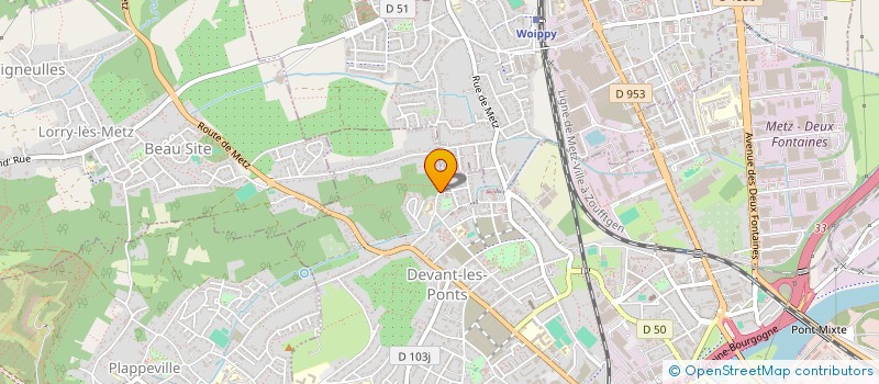 localisation de l'entreprise 808 191 498 à METZ