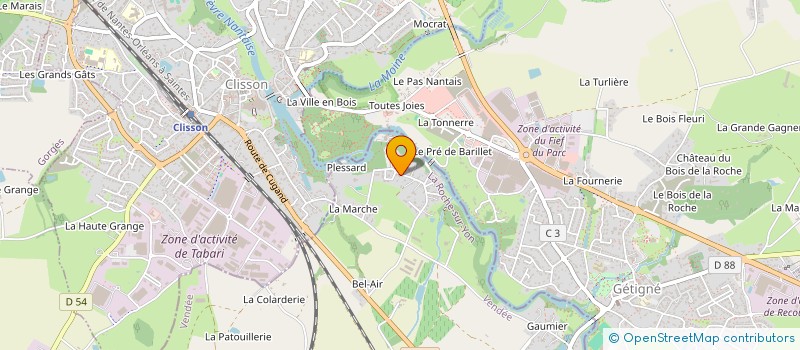 localisation de l'entreprise 808 199 376 à CUGAND