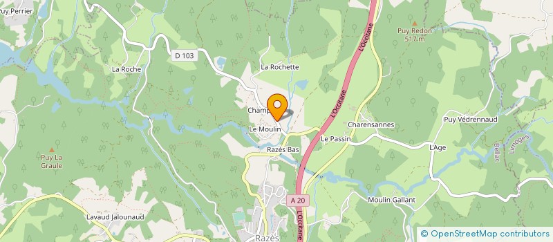 localisation de l'entreprise 808 240 303 à RAZES