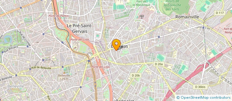 localisation de l'entreprise 808 307 110   BOBIGNY