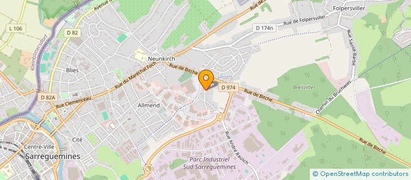 localisation de l'entreprise 808 408 264   METZ