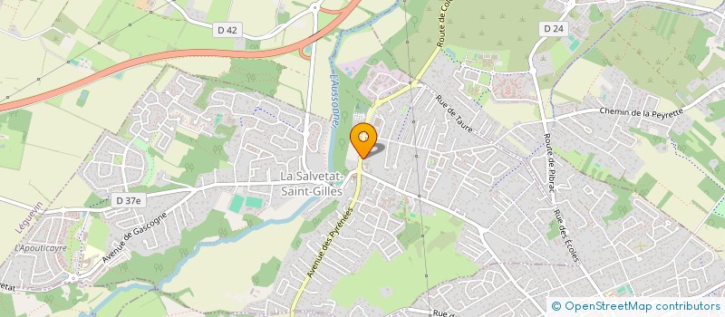 localisation de l'entreprise 808 420 665   LA SALVETAT-SAINT-GILLES