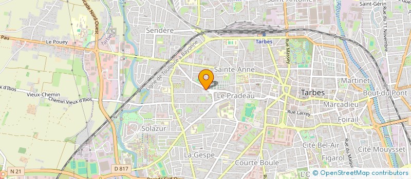 localisation de l'entreprise 808 500 607 à TARBES