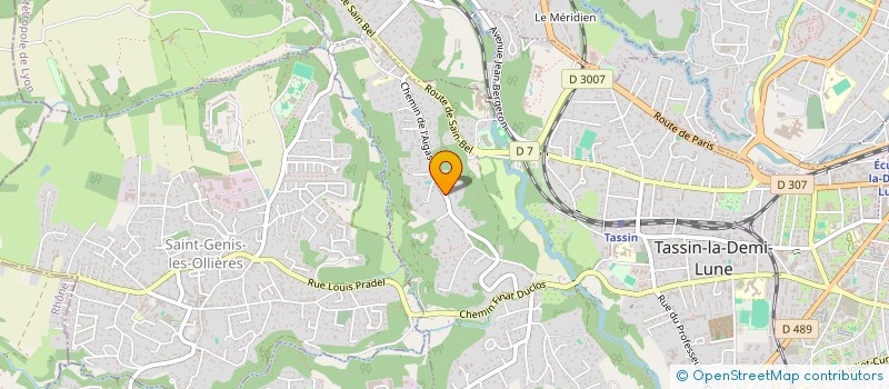 localisation de l'entreprise 808 505 572   ECULLY