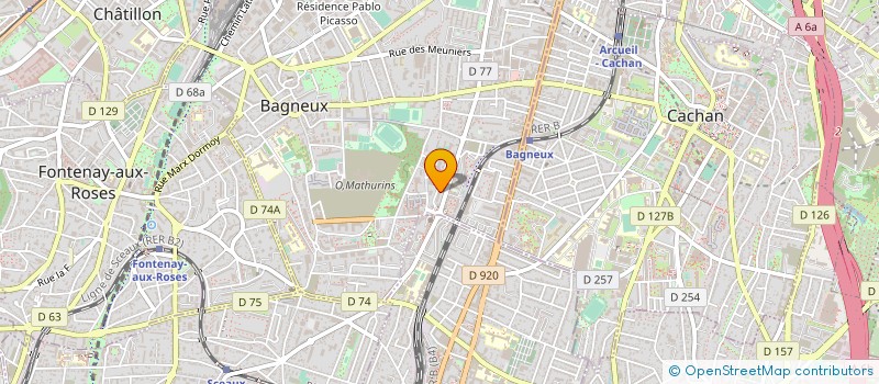 localisation de l'entreprise 808 516 967   BAGNEUX