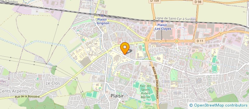 localisation de l'entreprise 808 553 689  à PLAISIR