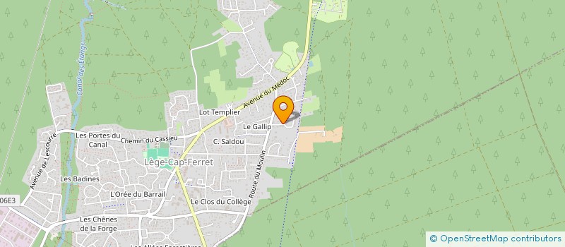 localisation de l'entreprise 808 560 742  à LEGE-CAP-FERRET