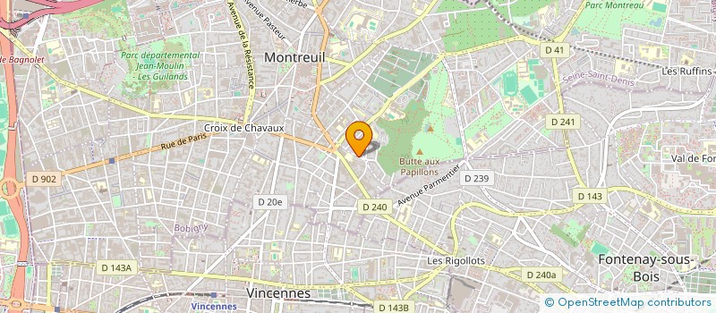 localisation de l'entreprise 808 563 613 à MONTREUIL