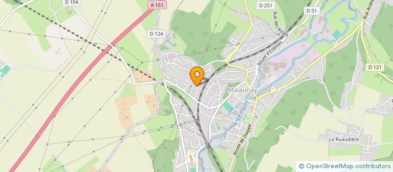 localisation de l'entreprise 808 598 338   MALAUNAY