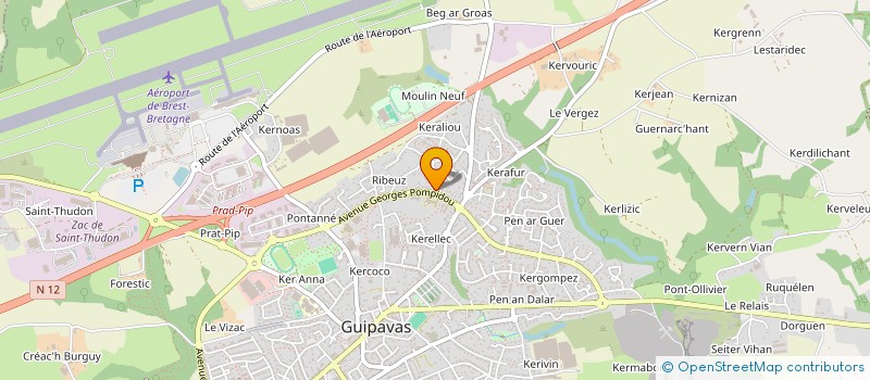 localisation de l'entreprise 808 689 566 à GUIPAVAS