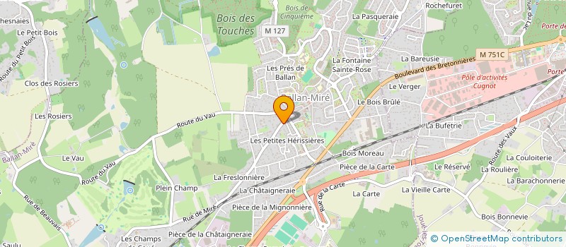 localisation de l'entreprise 808 737 407   BALLAN-MIRE