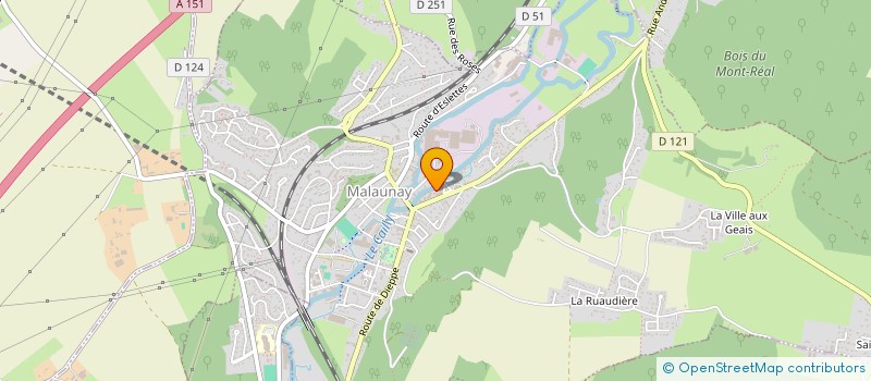 localisation de l'entreprise 808 891 345   MALAUNAY