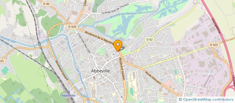 localisation de l'entreprise 808 945 927 à ABBEVILLE