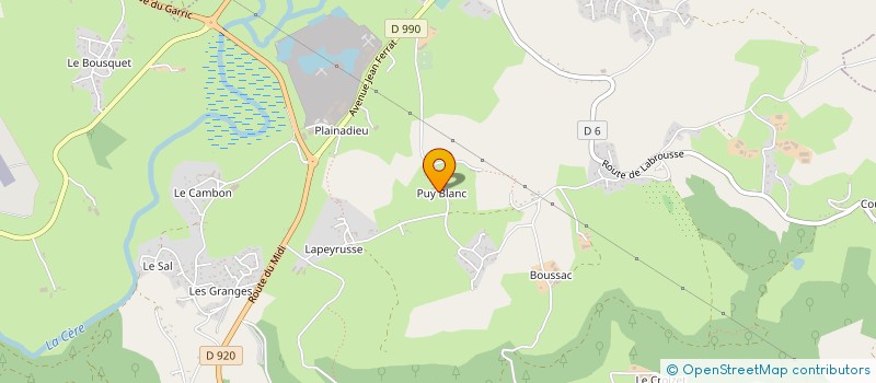 localisation de l'entreprise 808 961 189 à ARPAJON-SUR-CERE