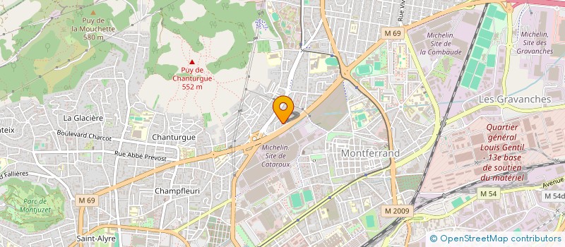 localisation de l'entreprise 808 DEGRES  CLERMONT-FERRAND