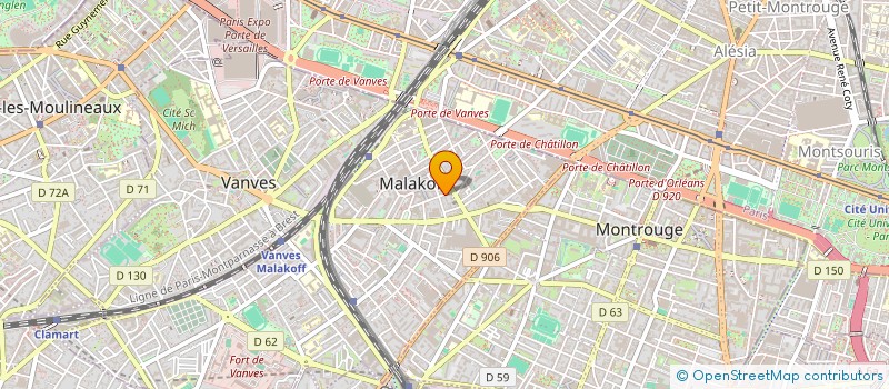 localisation de l'entreprise 808 IMMO  MALAKOFF