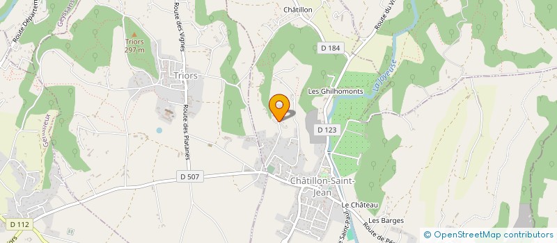 localisation de l'entreprise 809 156 573   CHATILLON-SAINT-JEAN