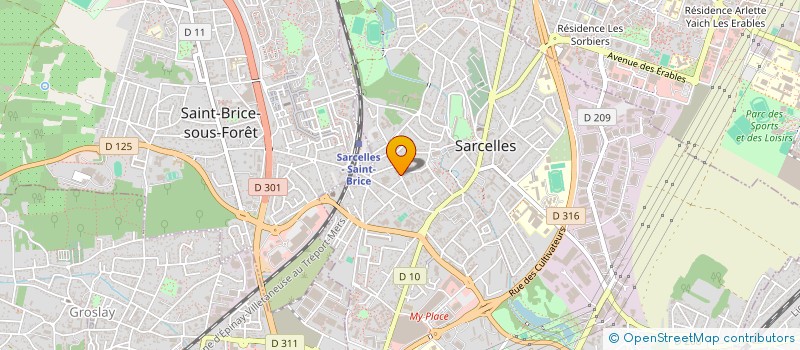 localisation de l'entreprise 809 192 057   SARCELLES