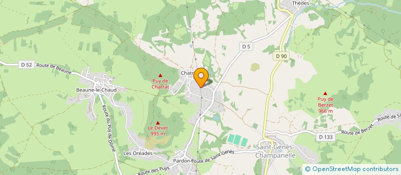 localisation de l'entreprise 809 280 068   SAINT-GENES-CHAMPANELLE