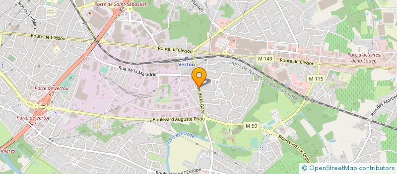 localisation de l'entreprise 809 416 811   VERTOU