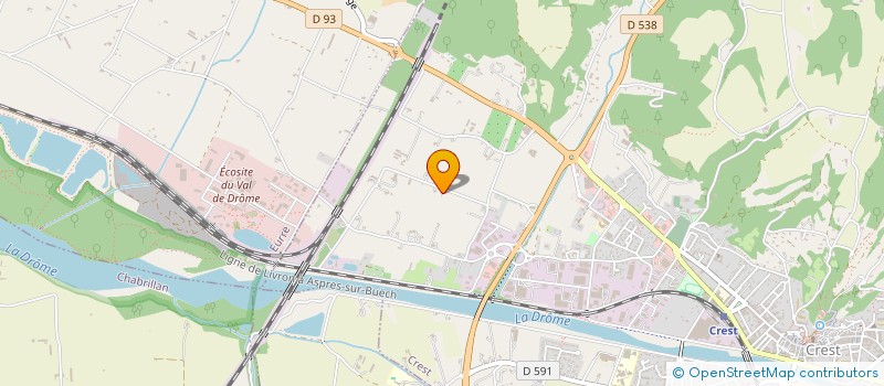 localisation de l'entreprise 809 552 763   CREST