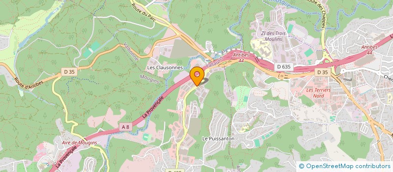 localisation de l'entreprise 809 566 136 à ANTIBES