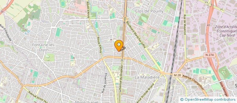 localisation de l'entreprise 809 670 896   FONTAINE-LES-DIJON