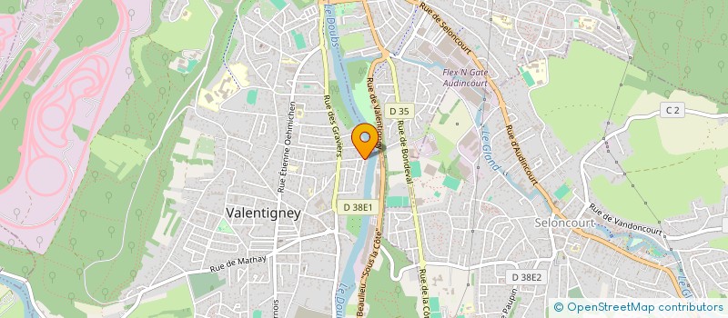 localisation de l'entreprise 809 863 202 à VALENTIGNEY
