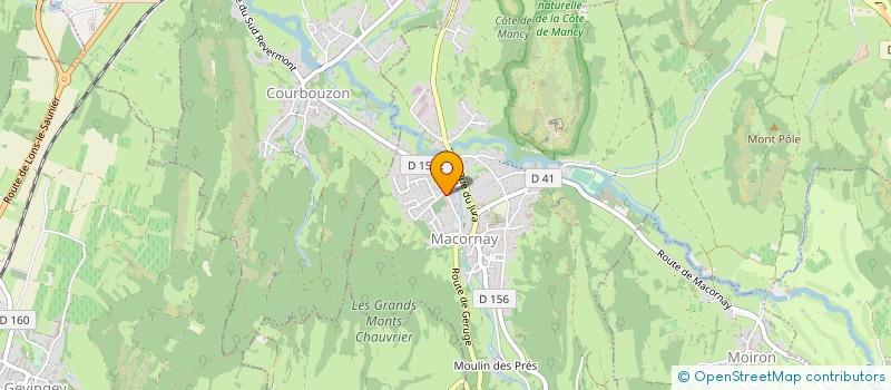 localisation de l'entreprise 809 871 114   COURBOUZON