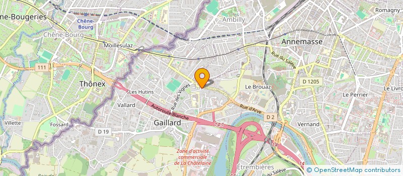 localisation de l'entreprise 809 902 679 à GAILLARD