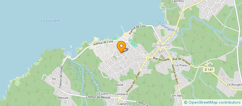 localisation de l'entreprise 80C MAGDELAINE  SANGUINET